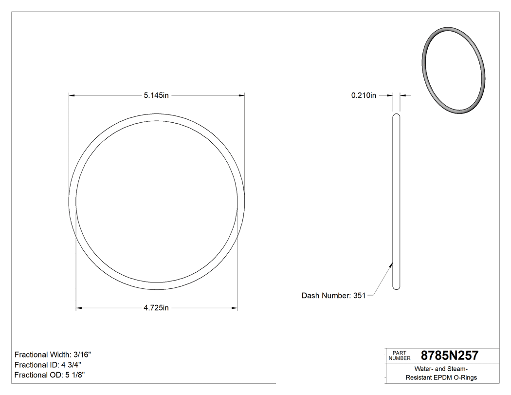 Technical drawing - 8785N257